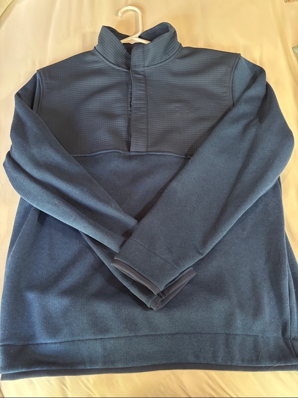 Under Armour Men's Navy Blue Lightweight Quarter-Zip Shirt Jacket
